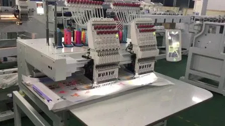 Macchina automatica per ricamo logo industriale con 10 perline piatte di paillettes