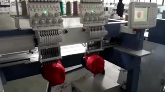 Produzione tessile Cina, macchina da ricamo multitesta automatica controllata da computer, macchina da ricamo piatta con testa digitale per trapunta multitesta, controllata da computer