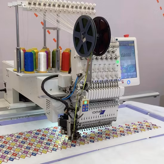 Macchina da ricamo monotesta con area di ricamo 500 x 1200