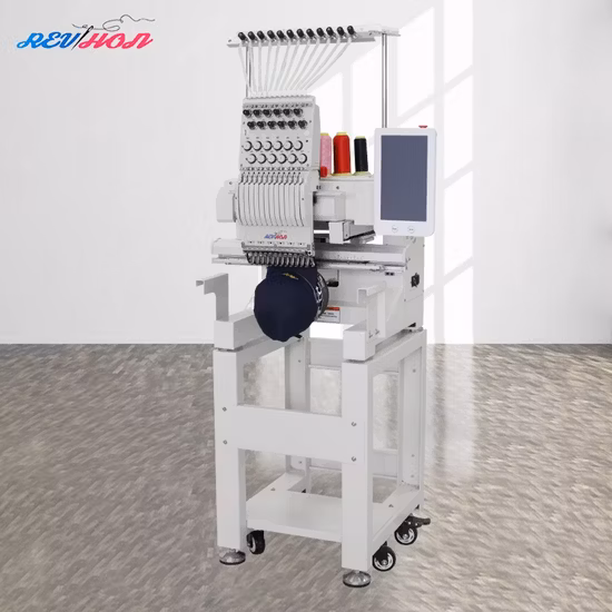 Piccola macchina da ricamo per computer Dahao a testa singola, macchina da ricamo per camicie per cappelli 3D