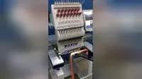 Bai nuova fabbrica a testa singola 12 aghi, berretto computerizzato, indumento, t-shirt, macchina da ricamo per asciugamani a toppa piatta con prezzo economico